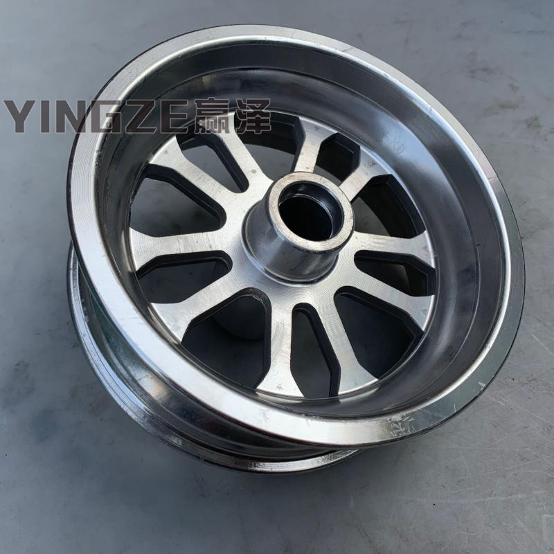 迷你摩托车两冲程小跑车电动滑板车配件90/65-6.5寸铝轮毂 轮圈