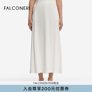 FALCONERI25年新品 优雅亚麻混纺弹性半身裙DGL482A 女士经典 时尚