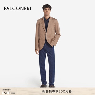 长袖 FALCONERI意式 男士 通勤简约翻领宽松休闲西装 外套UCL0209 经典