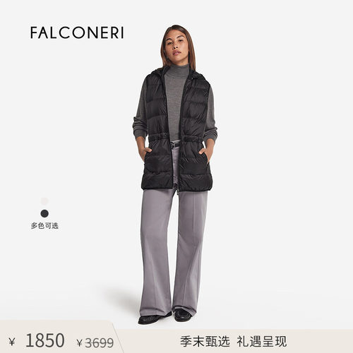 【季末甄选】FALCONERI女士时尚经典简约通勤无袖羽绒背心DCC105U