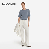 简约圆领纯棉短袖 T恤DMM490E FALCONERI女士时尚 意式 季 末折扣