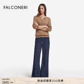 季 末折扣 FALCONERI女士通勤圆领长袖 山羊绒毛衣针织衫 DMLS228