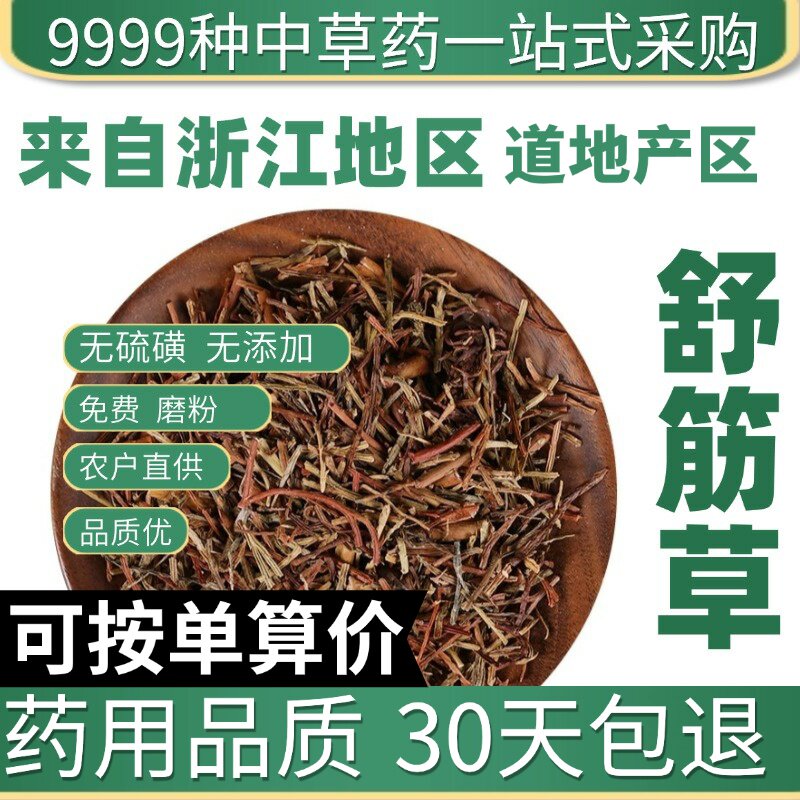 特级舒筋草 正品新货藤石松 石子藤 筋骨草 50克原产地直发农家干