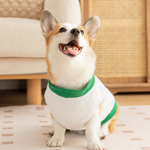 宠物衣服秋冬天保暖绗棉柯基牵引中型犬棉衣幼犬成犬狗狗服饰