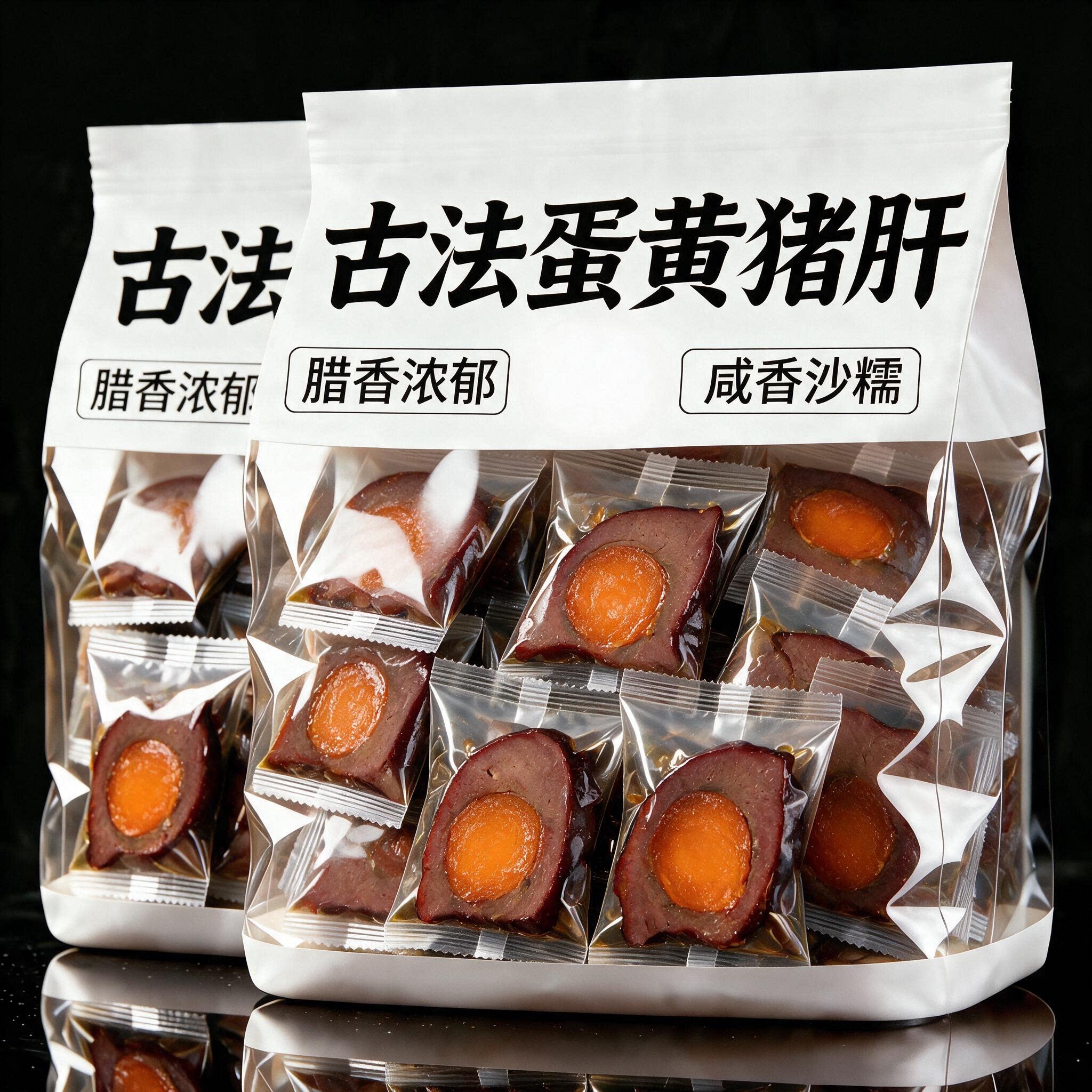 蛋黄夹心猪肝下酒菜酒店饭店特色川菜四川特产金银猪肝官方旗舰店