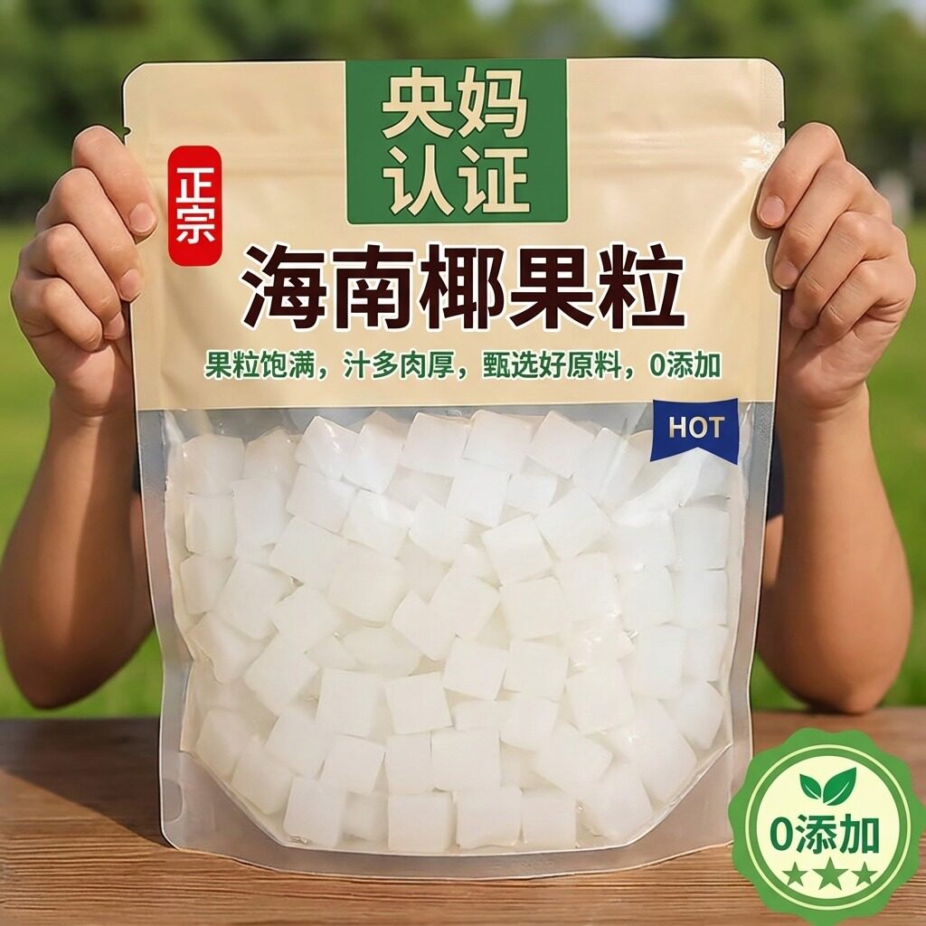 免煮即食椰果奶茶专用官方旗舰店0添加正宗海南椰果小包装大颗粒