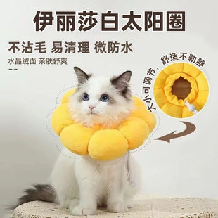 太阳花伊丽莎白圈绝育猫咪项圈防咬防舔伤口狗狗头套围脖宠物用品