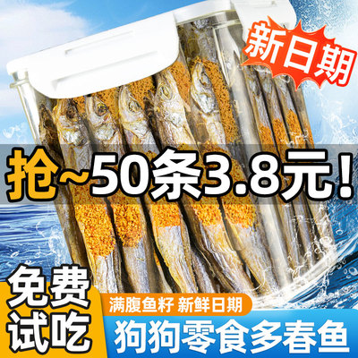 约50条仅3.8元！多春鱼/鱼干零食