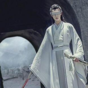 陈情令魏无羡肖战蓝忘机同款古装汉服男士剑客侠客武侠COS演出服