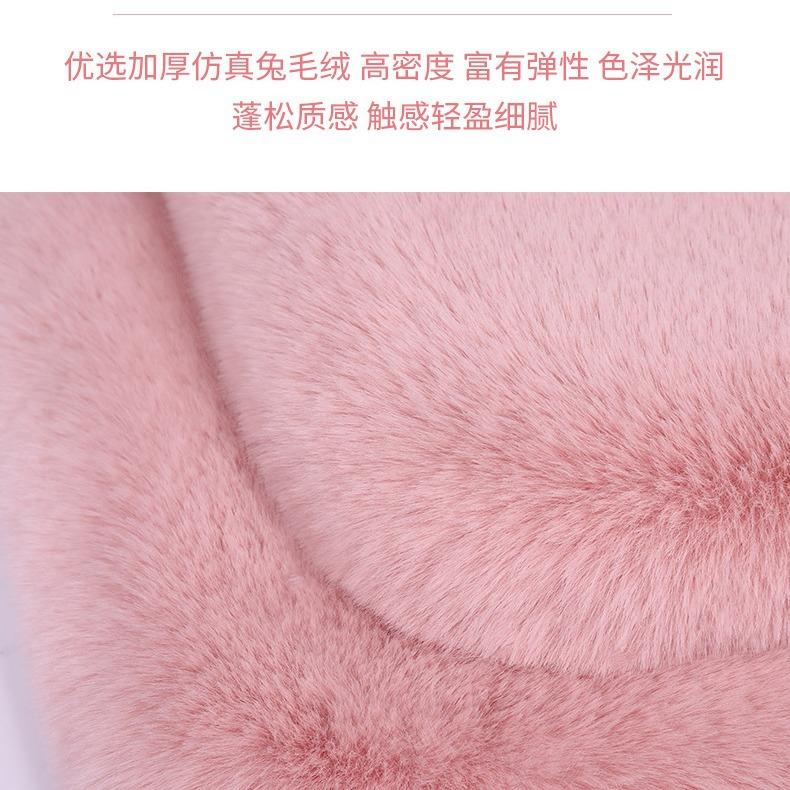 直销新款冬季汽车坐垫仿兔毛短毛绒无靠背三件套单片羊毛座垫冬天