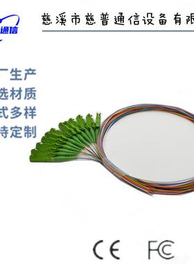 供应单模12芯 E2000/APC束状尾纤光纤跳线生产厂家