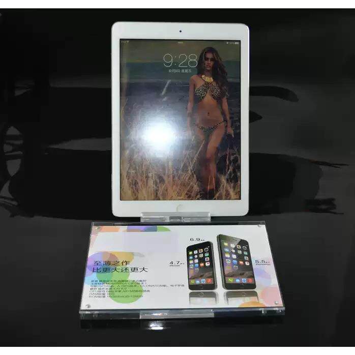 新款直销亚克力价格牌手机标签牌平板电脑标价牌水晶标签底座IPAD