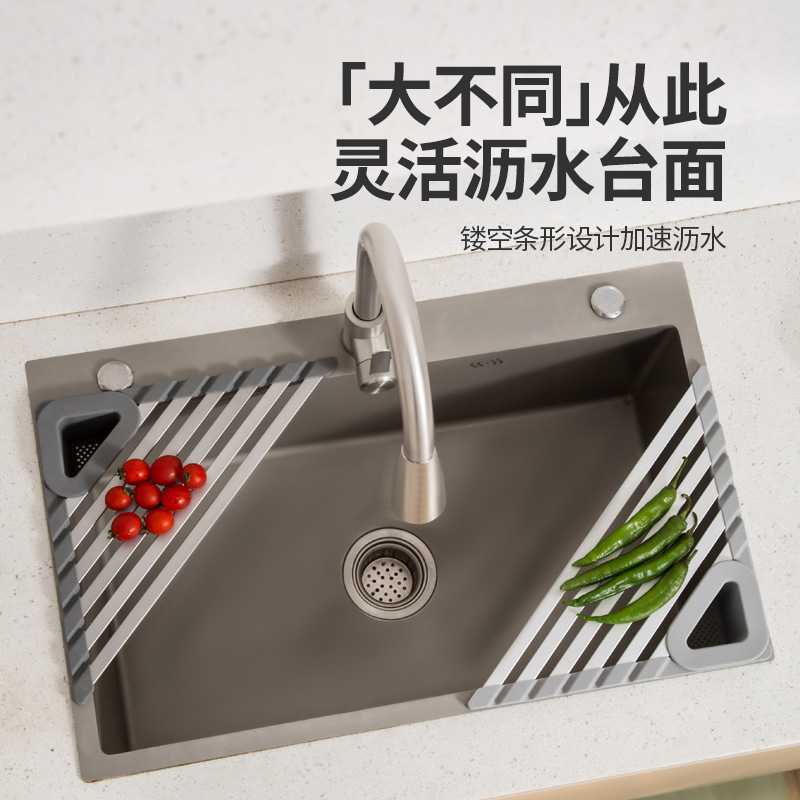 新款直销厨房三角沥水架水槽置物架水池碗碟沥水篮家用过滤收纳池