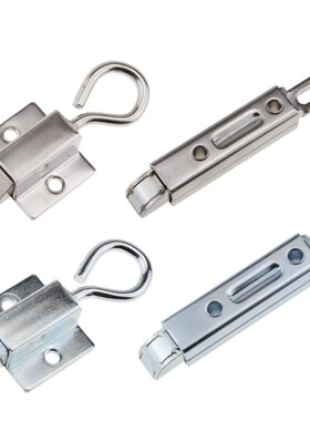 DK634不锈钢弹簧伸缩搭扣 带拉环插销工业按钮式自锁碳钢 暗门销