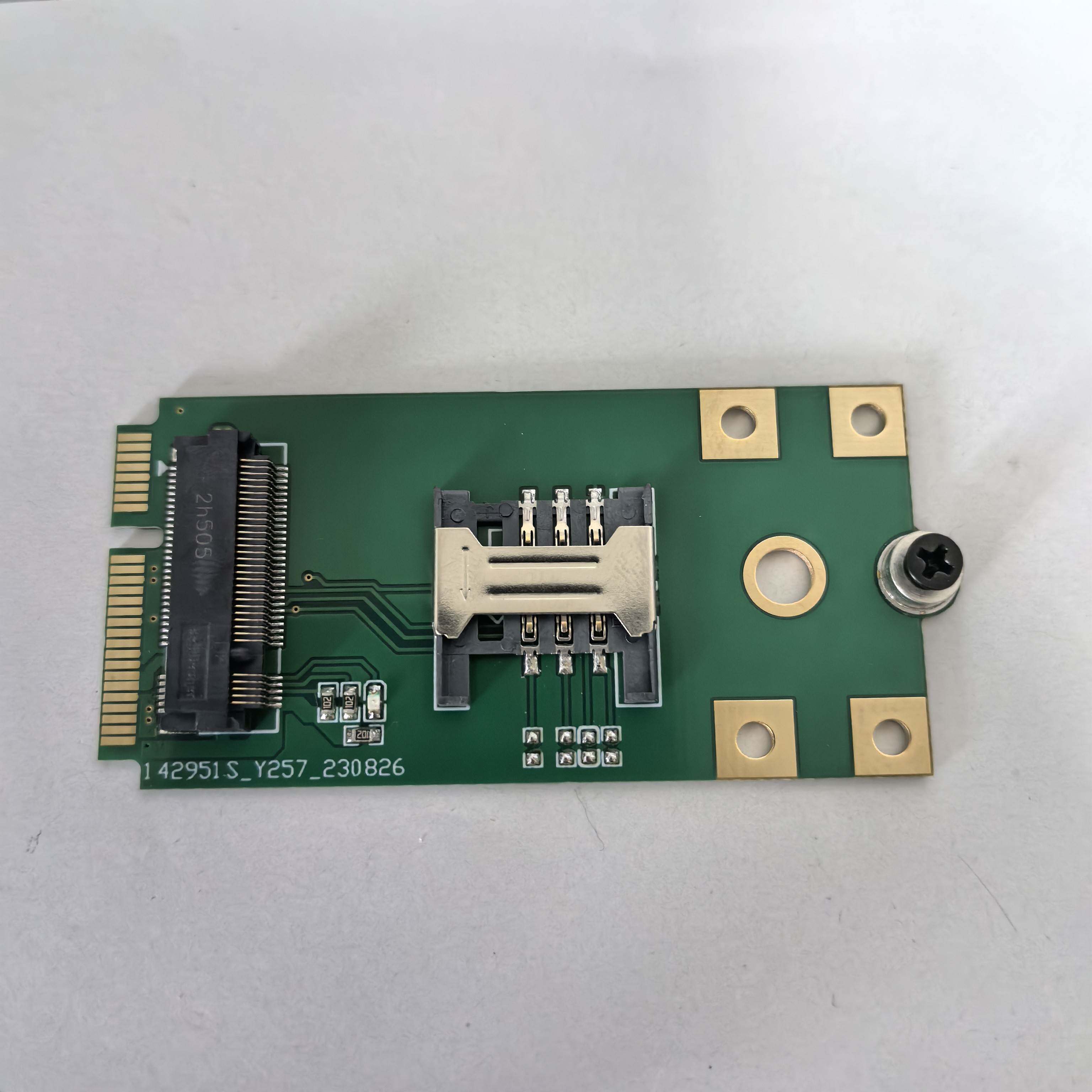 M.2转MINIPCIE转接板 NGFF转PCIE带SIM卡槽52*30mm适用fm350-gl等