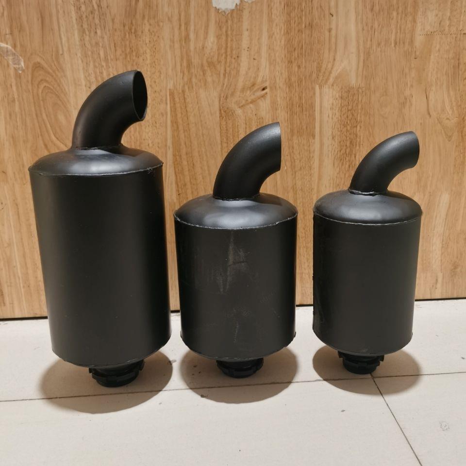 大肚消声器加厚排气管丝扣式烟筒拖拉机柴油机配件195 1115zs1125