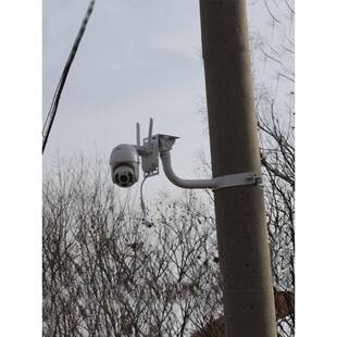 电线杆球机支架监控支架室外抱箍老式电杆小球机支架水泥摄像头
