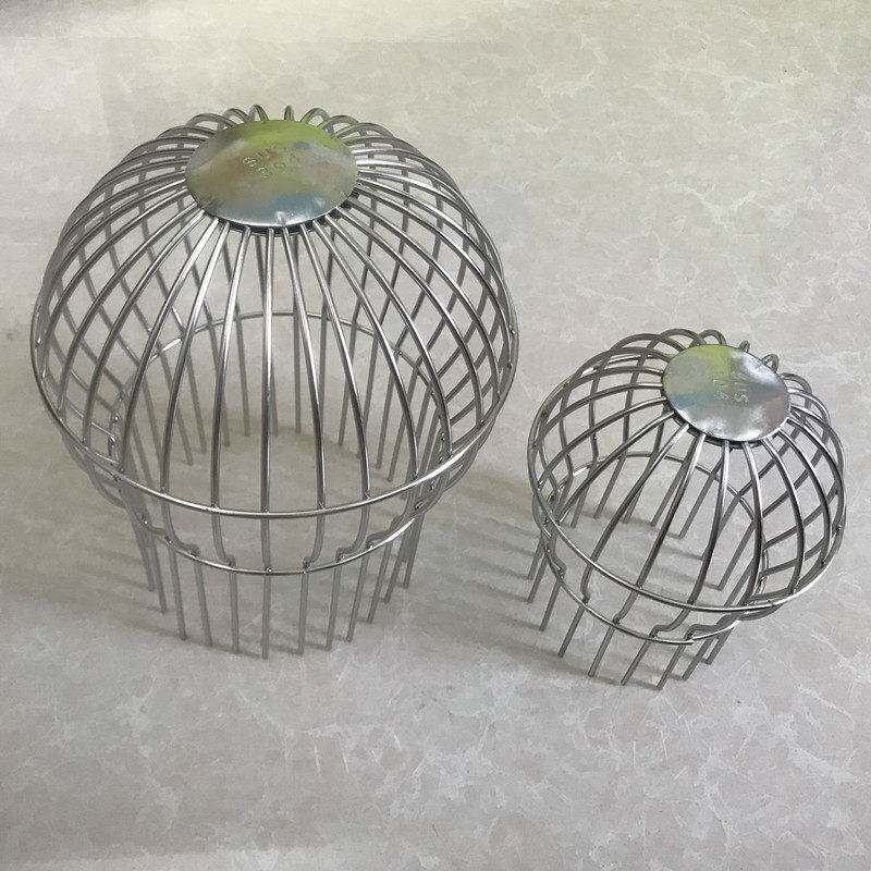 网球形管帽DN50/75/110/160管道屋顶下水口过滤网防堵罩雨水槽200