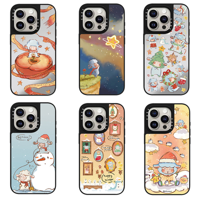 caseti手机壳联名小羊波德莱尔圣诞节适用苹果iPhone17Promax亚克力16plus/15磁吸MagSafe华强北代购14/13/12