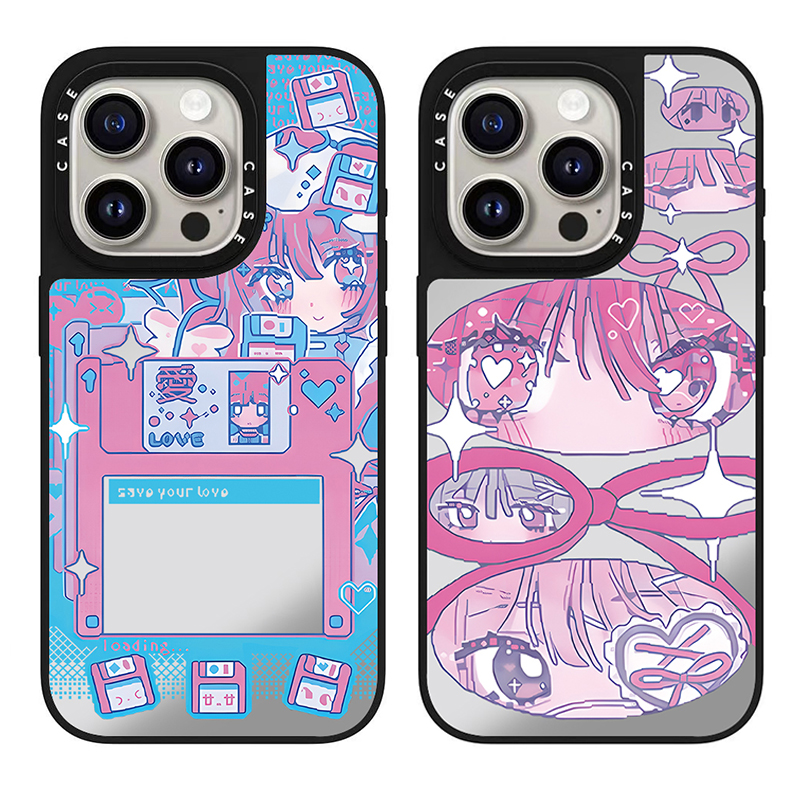 CASETi联名Anarrator像素少女适用于苹果iPhone16Promax手机壳15/14卡通13/12镜面磁吸MagSafe华强北代购新款