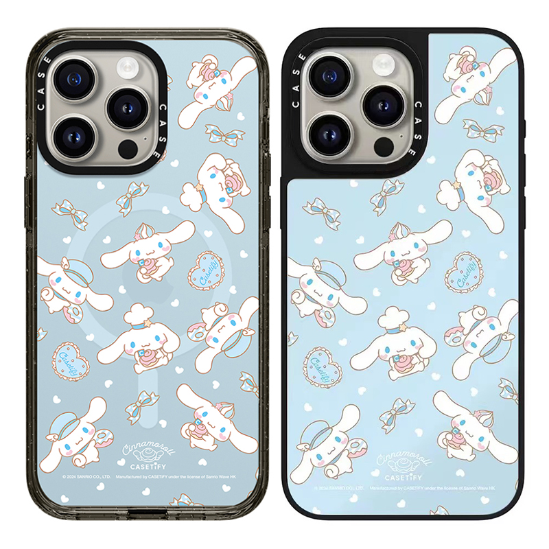 caseti手机壳联名三丽欧玉桂狗适用于苹果iPhone16Promax华强北15Promax女13新12明星同款11镜面磁吸14Plus