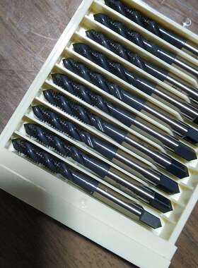 H.T.DM6X1.0机用螺旋丝锥高速锋钢螺纹丝攻M2M3M4M5【】