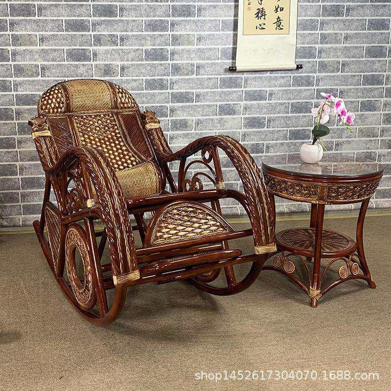 真藤椅阳台老人摇椅躺椅大人家用结实藤编午睡休闲庭院摇摇椅,模玩/动漫/周边/娃圈三坑/桌游,模型制作工具/辅料耗材,淘宝优惠券,粉丝福利购,淘宝优惠卷