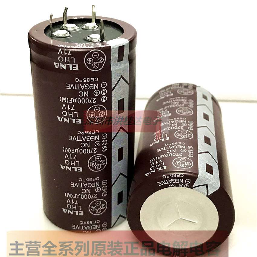 71V27000UF 40X80 4脚/4P进口ELNA伊娜电解电容 27000UF71V音频用