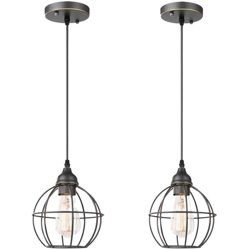 跨境亚马逊美式吊灯餐厅火锅店吧台服装店楼梯过道灯单头小吸顶灯