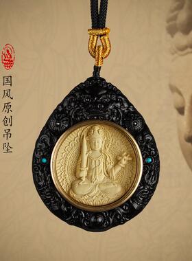 普贤菩萨蛇12生肖佛牌吊坠项链