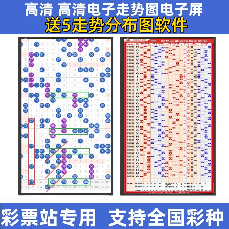 3D8双色球KLS-0555寸电子走势图