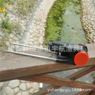 直销新款碳素鱼竿支架带地插 钓箱钓椅两用炮台支架 渔具用品