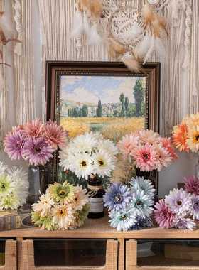 直销新款销售仿真花扶郎花束非洲菊假花家居婚庆手捧花GF16183A