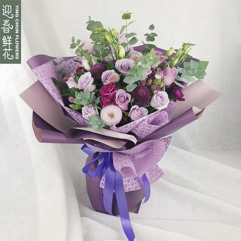 常州鲜花速递同城配送女神节向日葵粉玫瑰绣球花束混搭生日送花店
