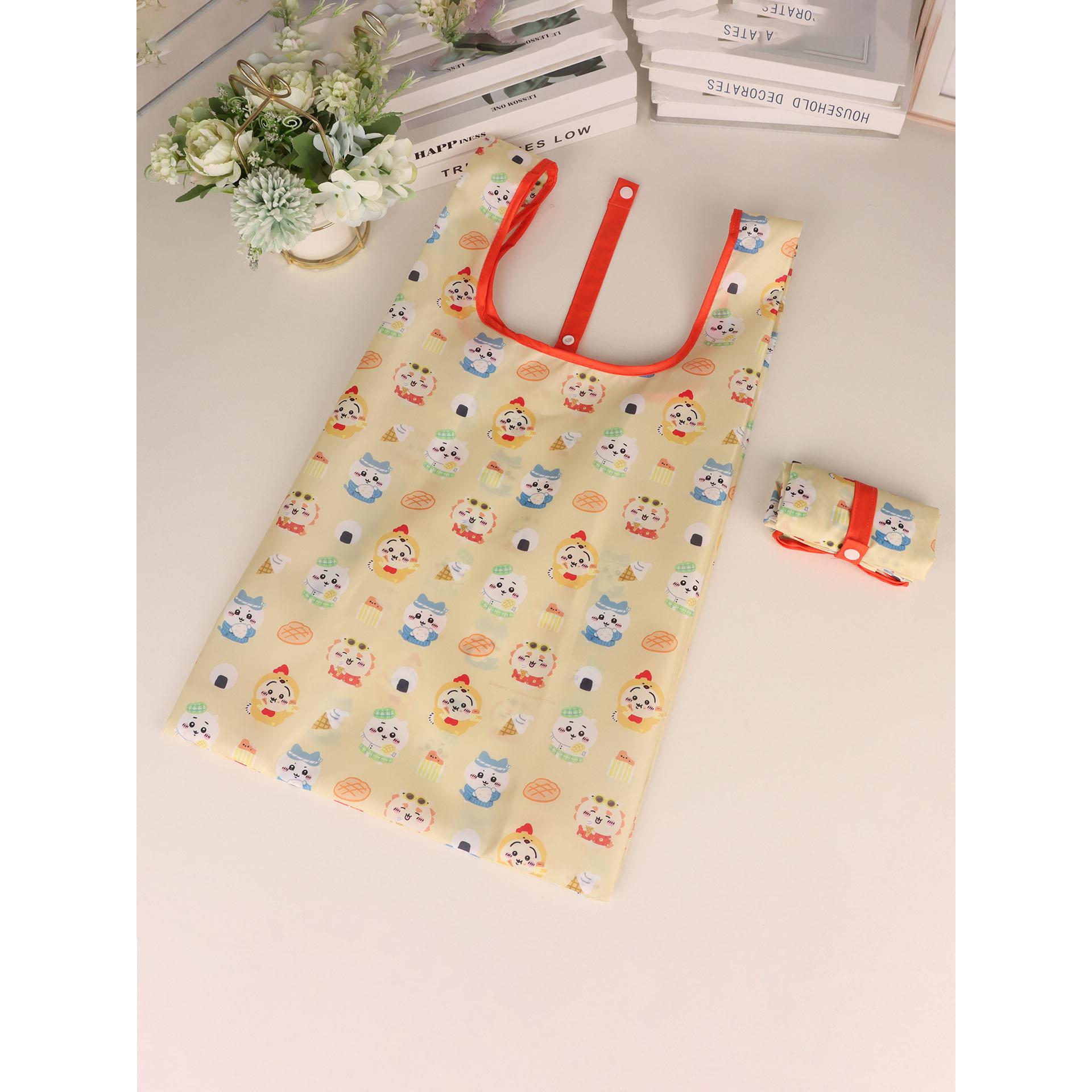 日系购物袋卡通可爱寿司系列折叠便携收纳手提袋超市购物手拎布包