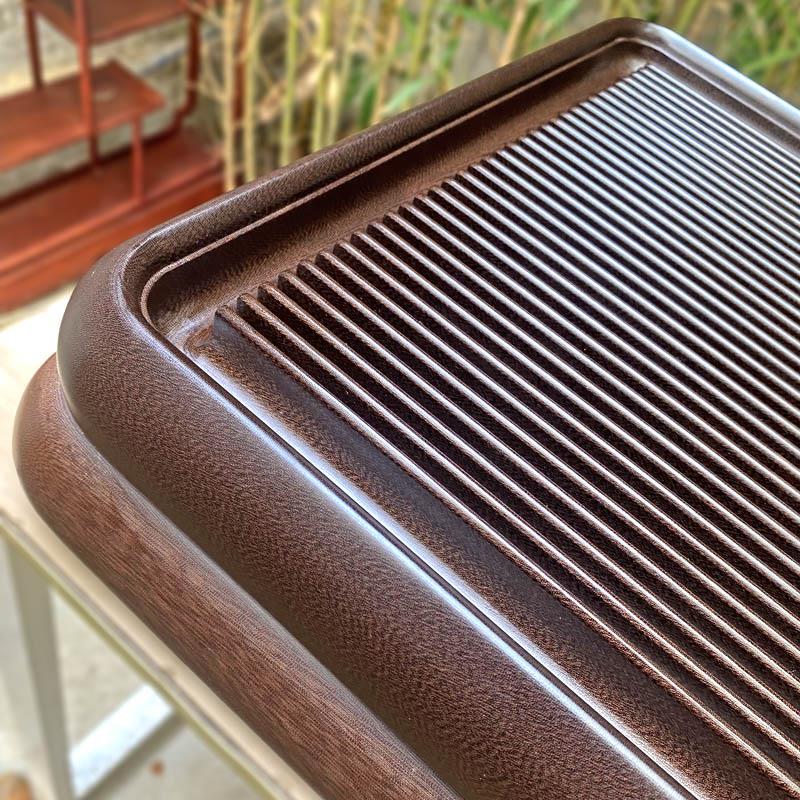 茶盘电木家用功夫茶具茶道茶台托盘现代简约紫檀木咖啡紫色龙鳞纹