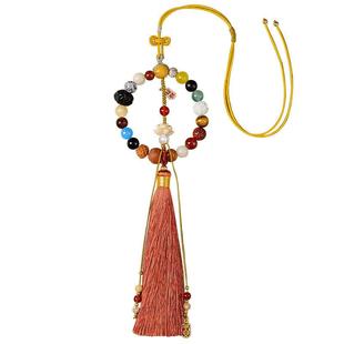 杭州灵隐十八籽车挂安全出行十八籽挂件请留下莲花多宝菩提籽高端