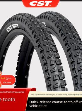 Cst正鑫山地车轮胎26 27.5英寸2.25 2.4自行车内外胎越野下坡大颗