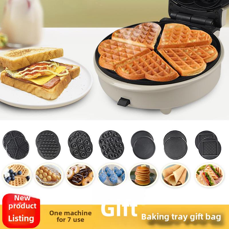 多功能华夫饼机蛋糕机家用迷你电饼铛双面甜甜圈蛋卷机鸡蛋仔机