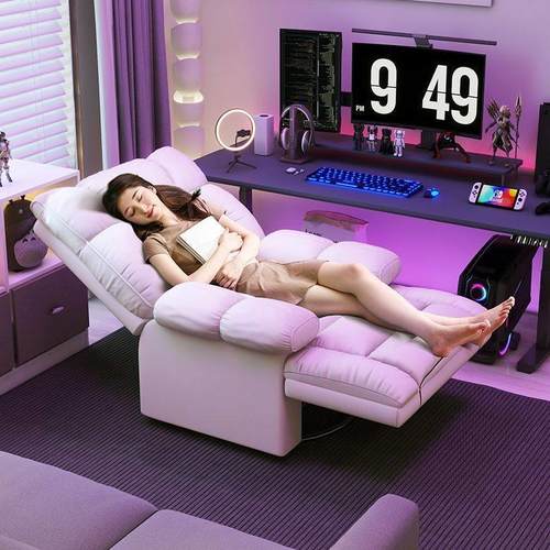 懒人沙发电脑椅单人可躺睡太空舱头等多功能电竞沙发椅网咖打游戏