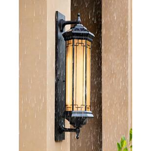 太阳能新中式户外壁灯户外庭院别墅花园覆古灯阳台走廊门长壁灯