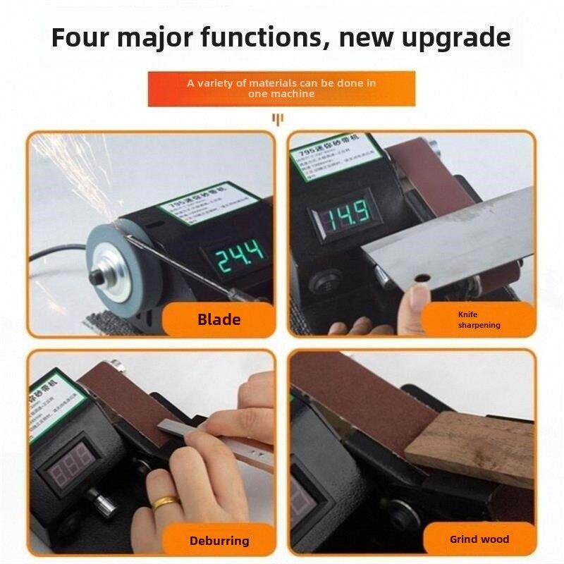 德国品质电动磨刀器家用快速定角专业砂带高精度全自动小型磨刀机