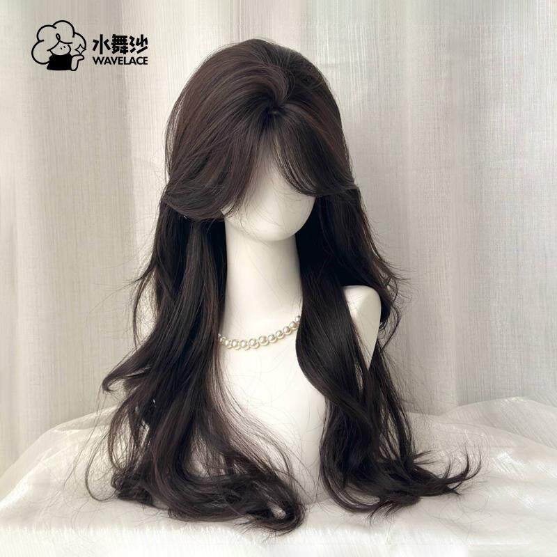 水舞沙假发女长卷发大波浪lolita中分浏海蓬松自然日常全头套式