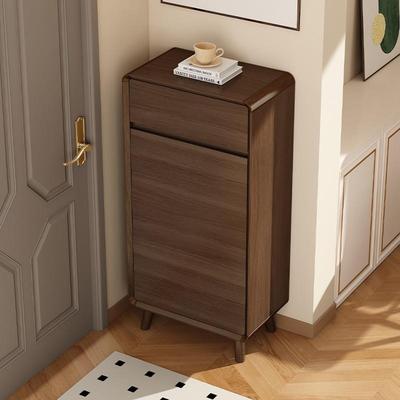 入户鞋柜家用门口实木玄关柜窄小户型收纳储物门厅柜一体靠墙单门