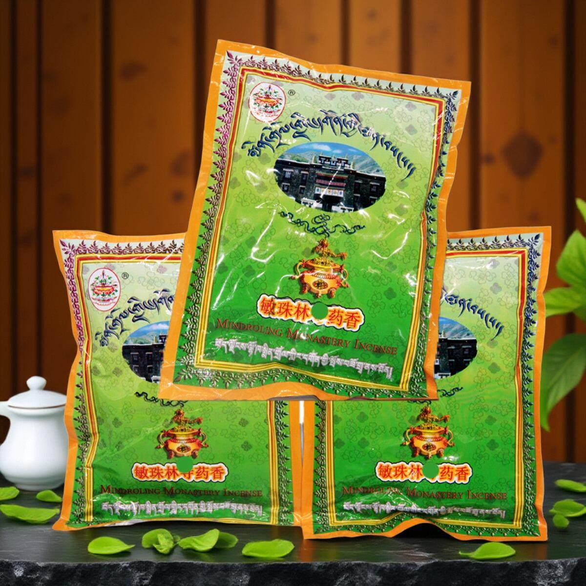 藏香舒缓精神简装120g敏珠林药香薰香粉安神助眠香薰室内空气净化