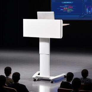 可移动升降演讲台发言台学校讲台桌办公会议培训迎宾接待台咨 咨