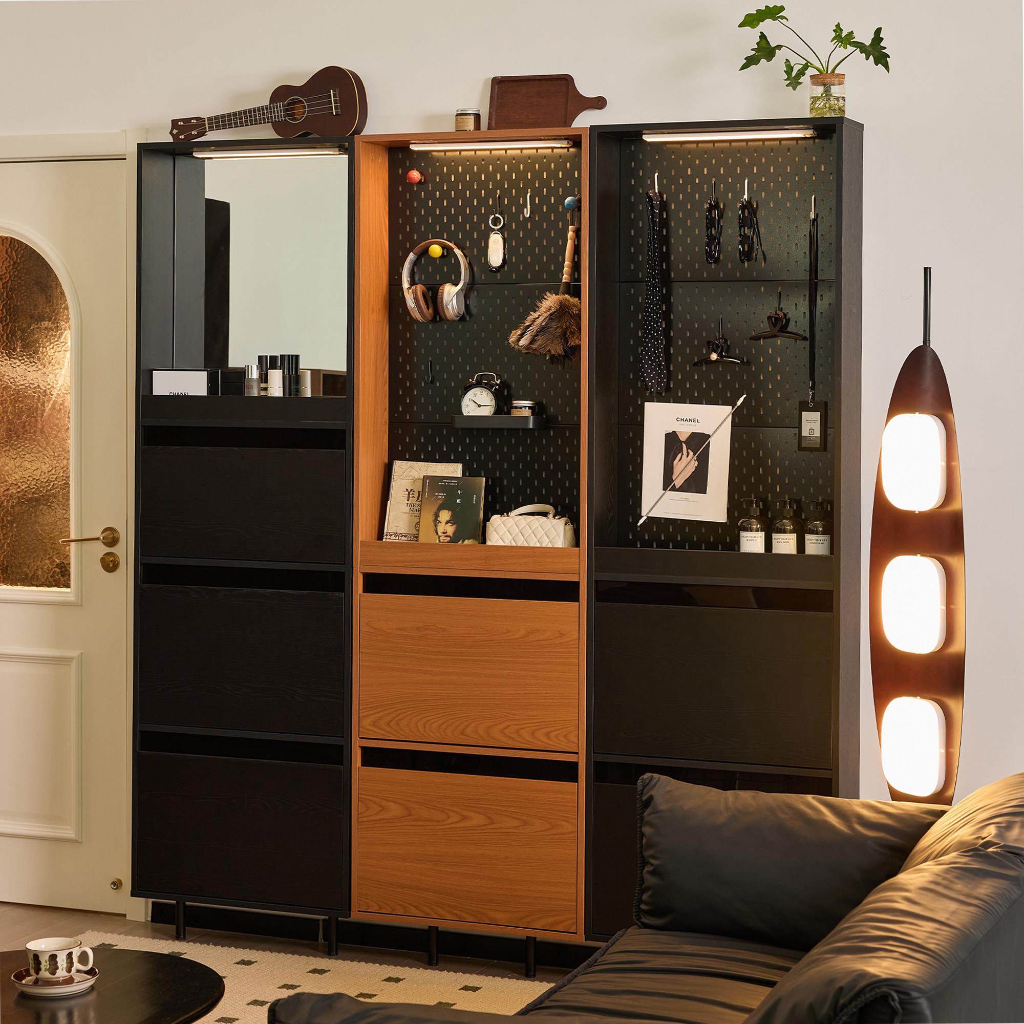 小四实木极窄鞋柜中古黄杨木组合鞋架客厅家用展示架收纳柜杂志架,住宅家具,鞋柜,淘宝优惠券,粉丝福利购,淘宝优惠卷