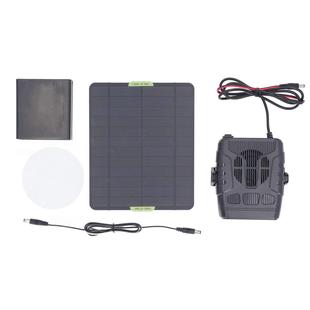 單晶太陽能暖風器帶電池盒白天晚上使用加熱器太陽暖風烘干取暖機