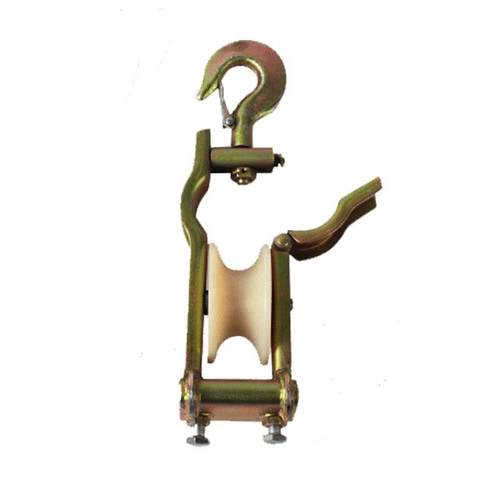 电力电缆放线滑车尼龙轮朝天坐挂两用电缆滑轮厂家窒直销