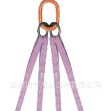 生产扁平吊带组合成套索具四腿吊装带成套索具起重机吊环